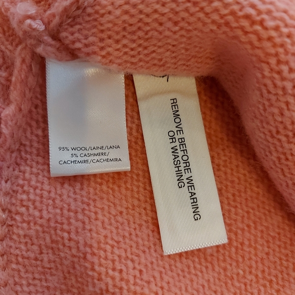 Anne Taylor Wool Cashmere Peplum Crewneck Sweater - Picture 4 of 8